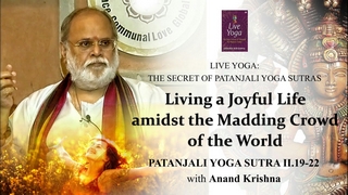 Living a Joyful Life amidst the Madding Crowd of the World (Yoga Sutra 2:19-22) | Anand Krishna